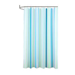 RT Designers Collection - 90 GSM Printed Peva Glit Evan Shower Curtain 70" x 72" - Seafoam