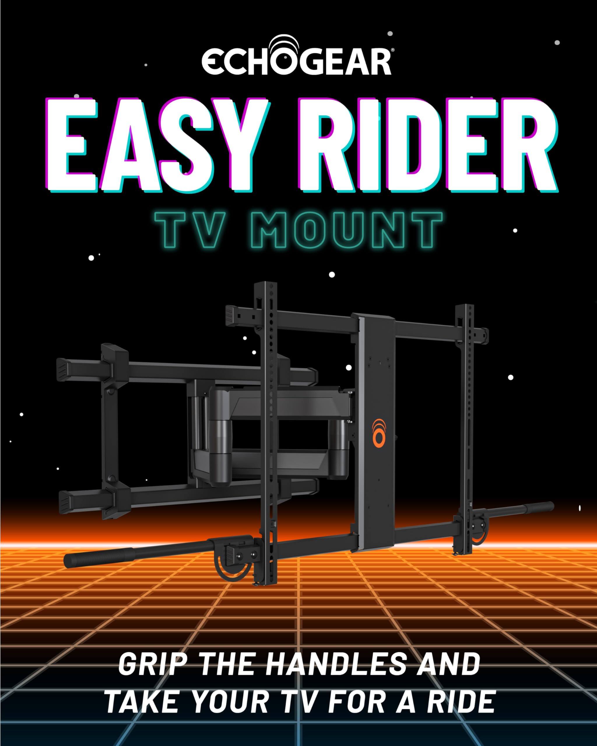 ECHOGEAR, EASY RIDER TV MOUNT, GRIP THE HANDLES AND TAKE YOUR TV FOR A RIDE