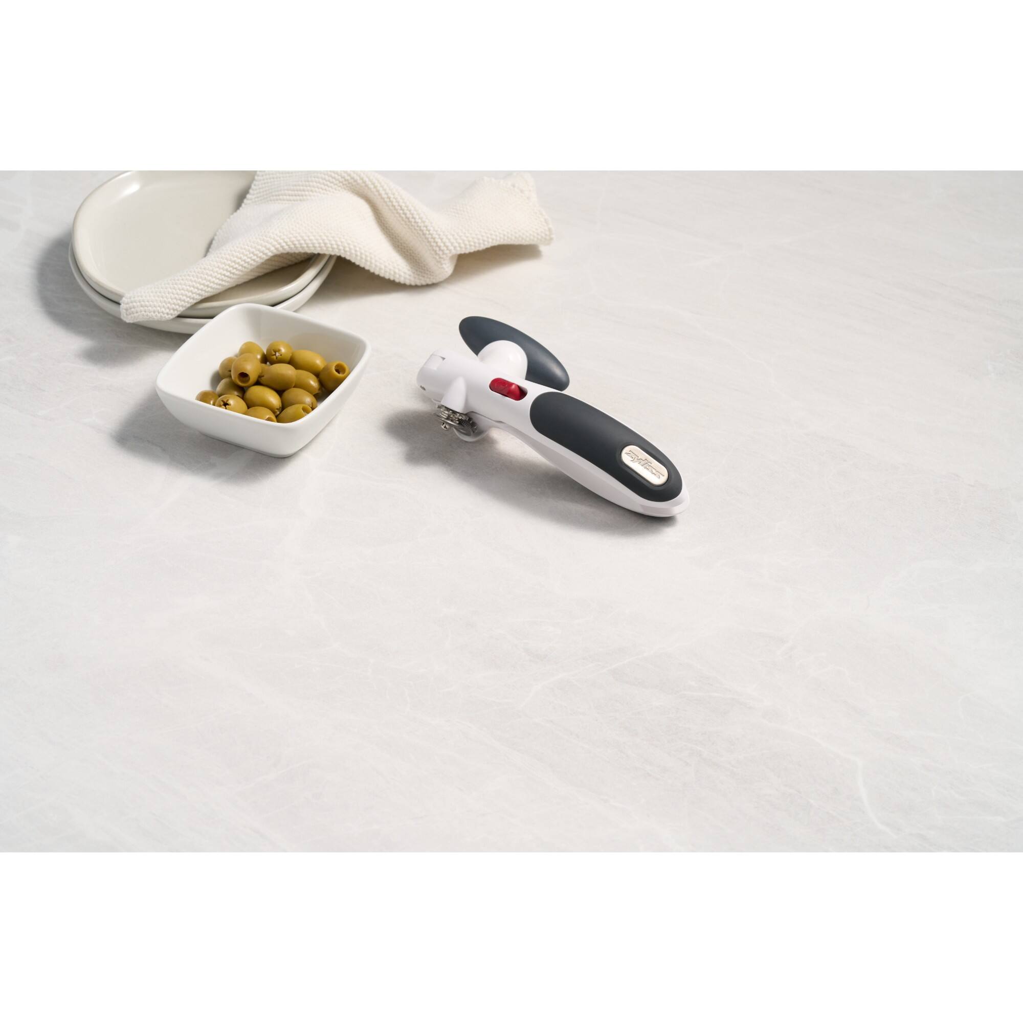 Alt View 8. Zyliss - Lock N' Lift Can Opener, White/Gray - Grey.