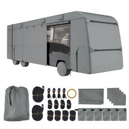 VEVOR - Class C RV Cover, 29-32 ft Motorhome Cover, Oxford Fabric Motorhome RV Cover, Waterproof, Windproof and Rip-Stop - Gray