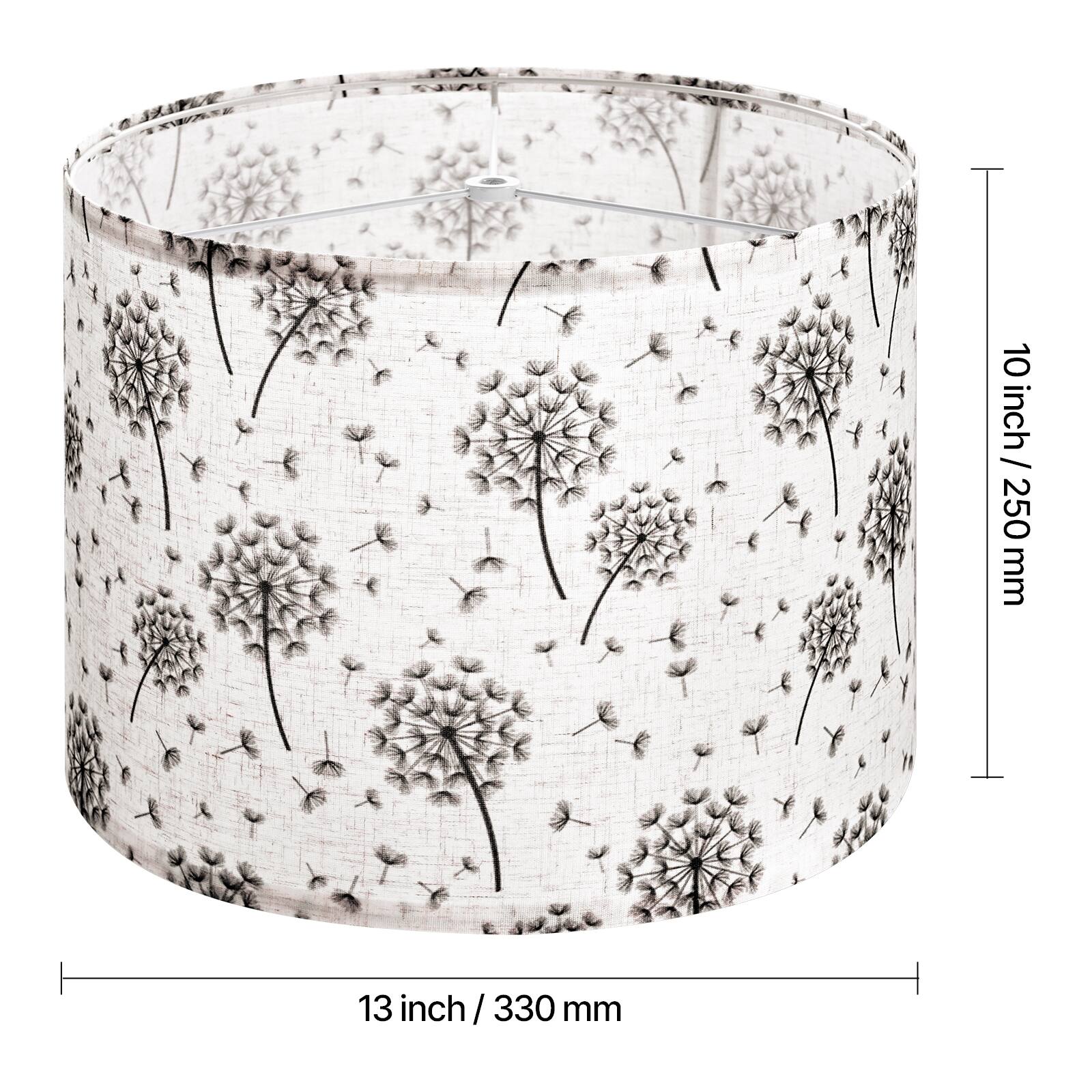 10 inch / 250 mm  
13 inch / 330 mm