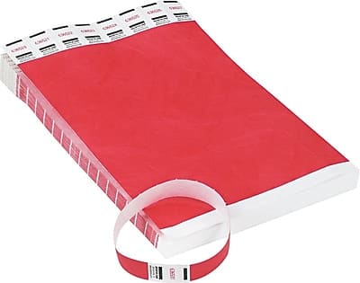 Advantus - Sequentially Numbered Crowd Control Wristbands, 500/Pack - Red price history on PriceWatchPro