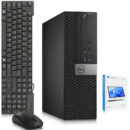Dell - Refurbished Excellent - OptiPlex SFF Desktop Computer PC | Intel Core i5-6th 3.2GHz | 8GB DDR4 RAM | 128GB SSD | KB & Mouse | Wi-Fi | Windows11