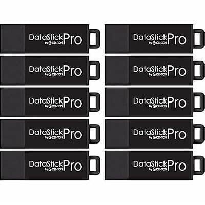 Centon - ValuePack DataStick Pro 256GB USB 3.2 Type A Flash Drive, 10/Pack (C1-U3P6-256G-10B) - Black