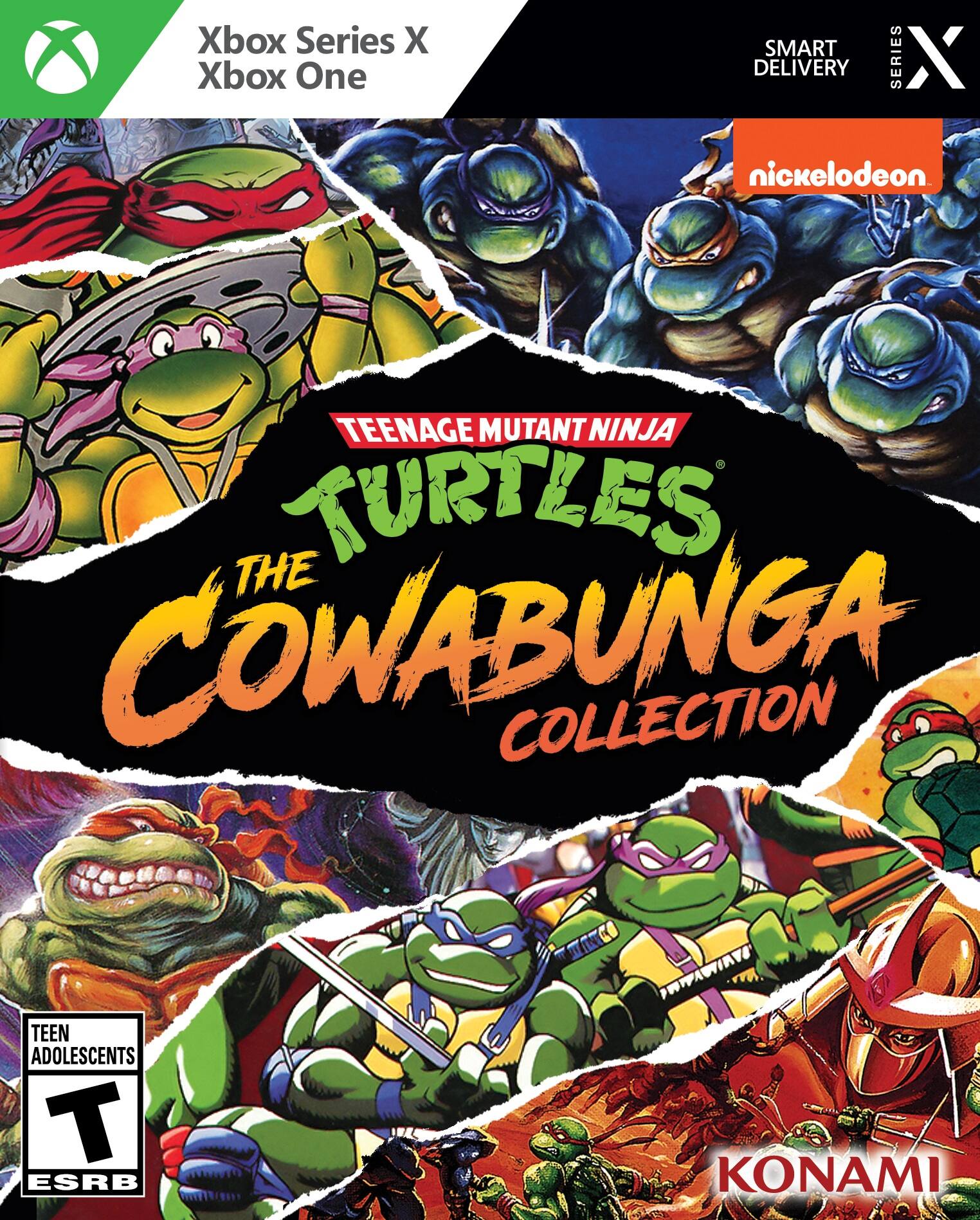 Left. Konami - Teenage Mutant Ninja Turtles: The Cowabunga Collection.