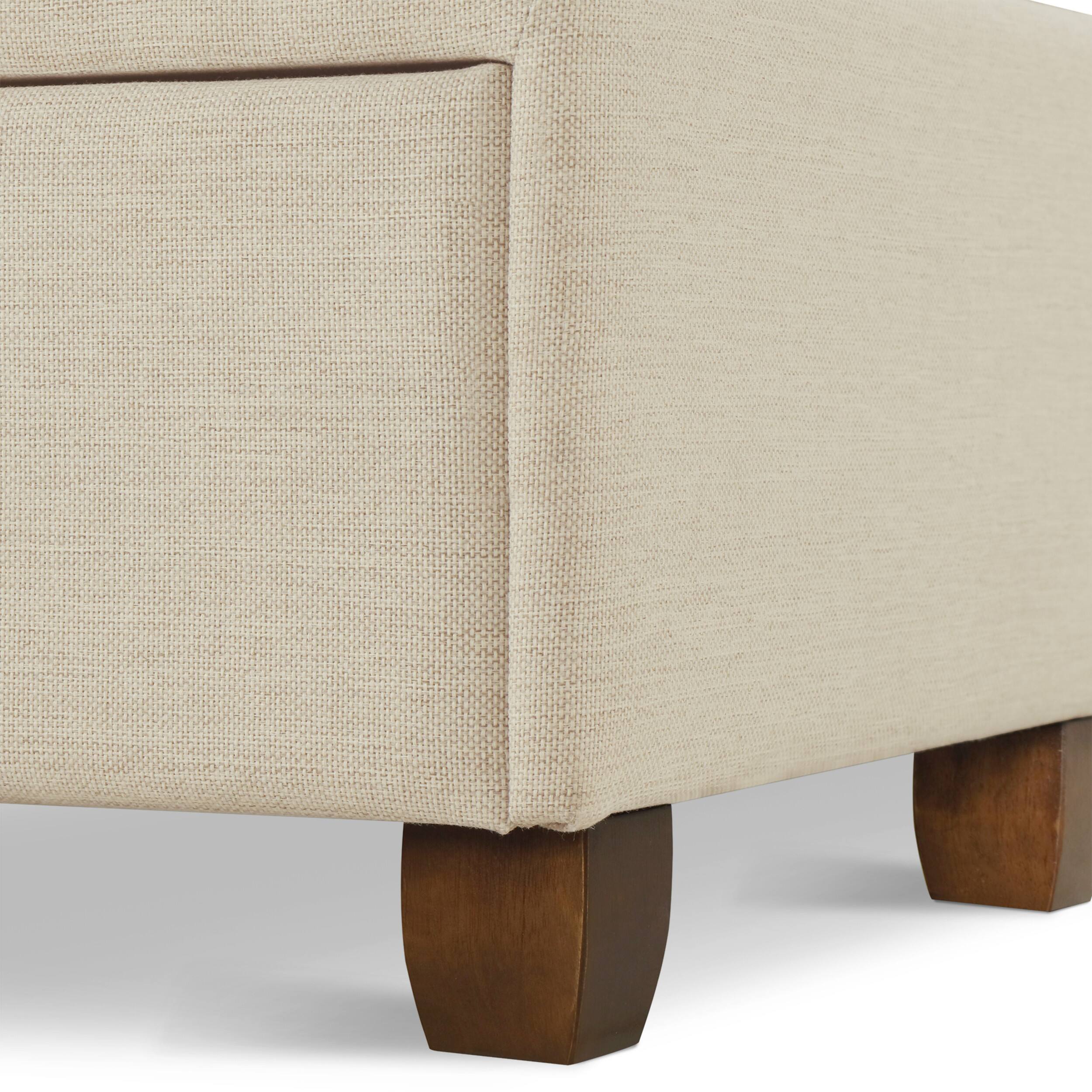 Alt View 23. Finch - Maxwell Storage Bed with Adjustable Height Headboard Queen - Beige.