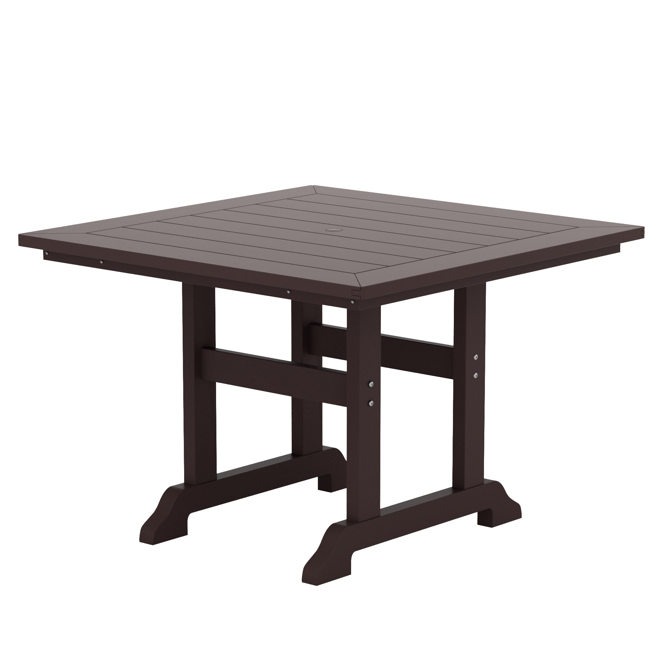 "WestinTrends - Malibu 43"" Outdoor Patio Square Dining Table - Dark Brown" price history on PriceWatchPro