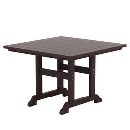WestinTrends - Malibu 43" Outdoor Patio Square Dining Table - Dark Brown