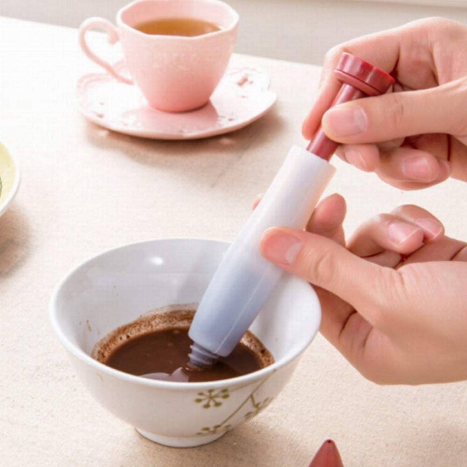 Left. Giantpower - Dessert Decorating Cake Decorating Food Decorating Pen - Red.
