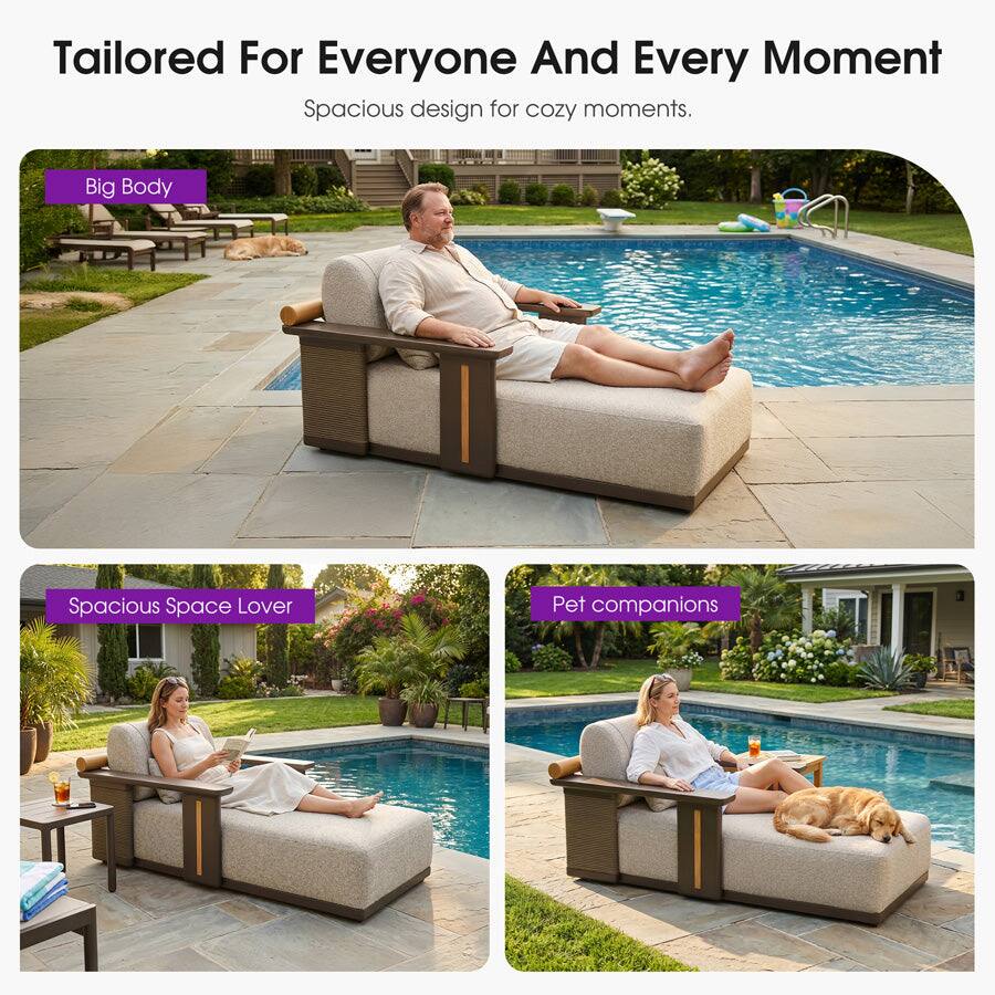Tailored For Everyone And Every Moment  
Spacious design for cozy moments.  

Big Body  
Spacious Space Lover  
Pet companions