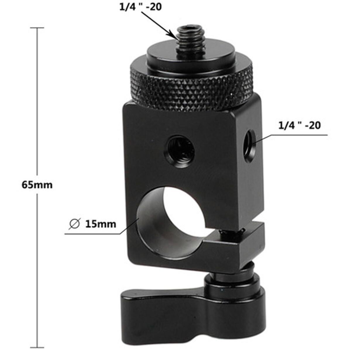 1/4" -20  
1/4" -20  
65mm  
15mm
