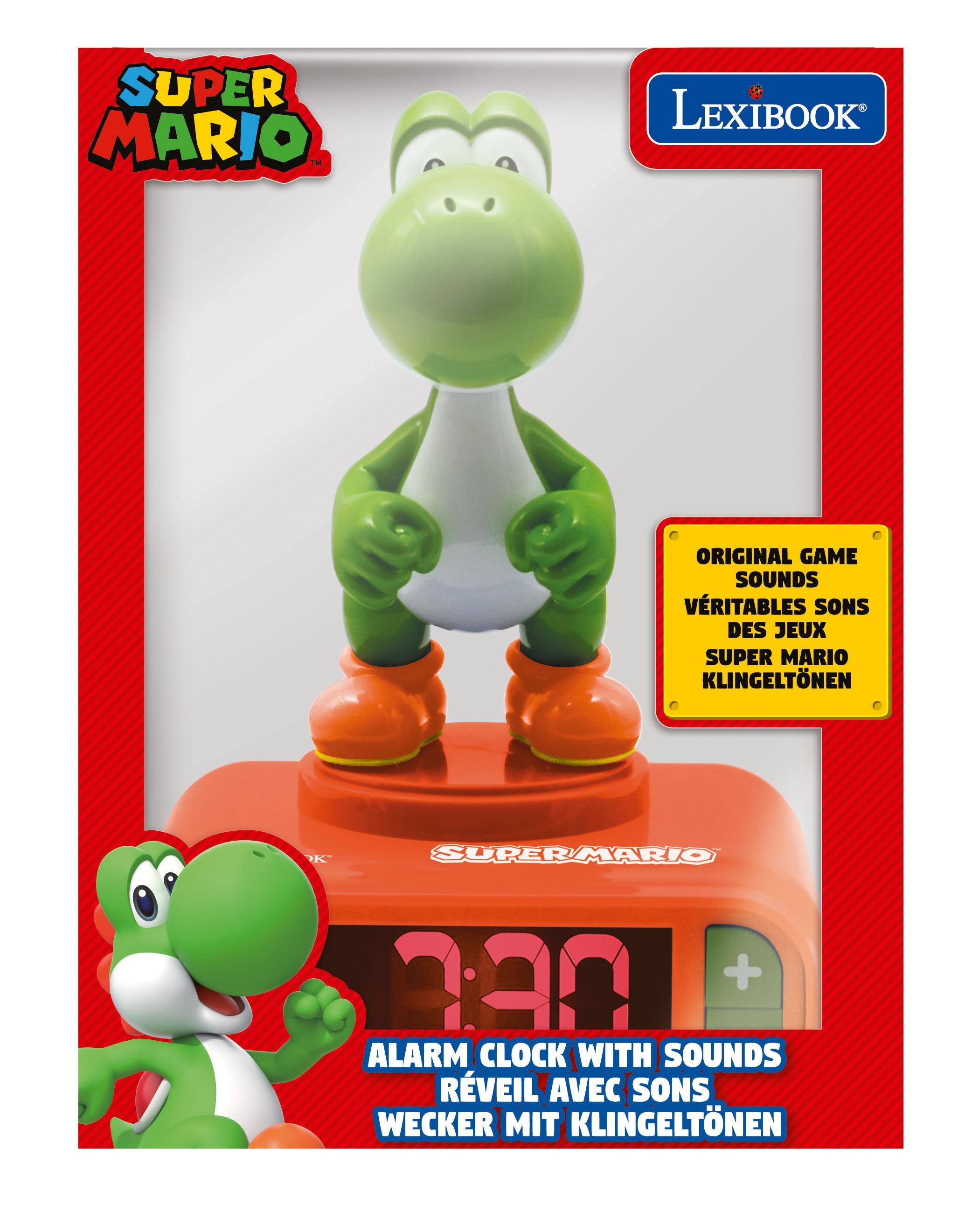 Lexibook Nintendo Yoshi Alarm Clock with Sounds Green RL800NI1
