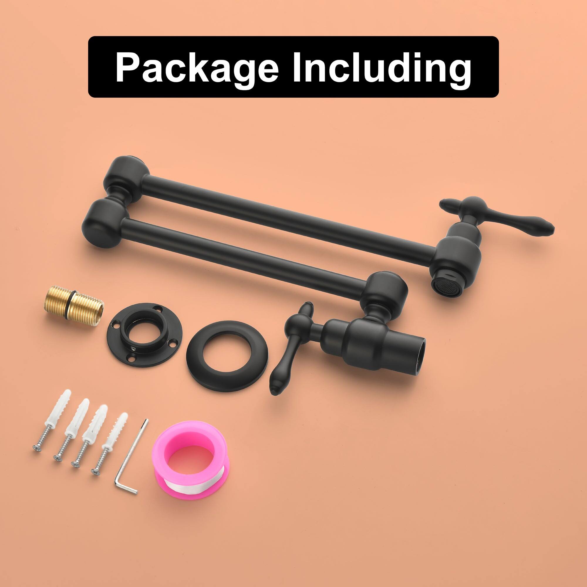 Package Including

- Tripod
- Screw
- Mounting plate
- Handle
- Screws
- Pink rubber ring