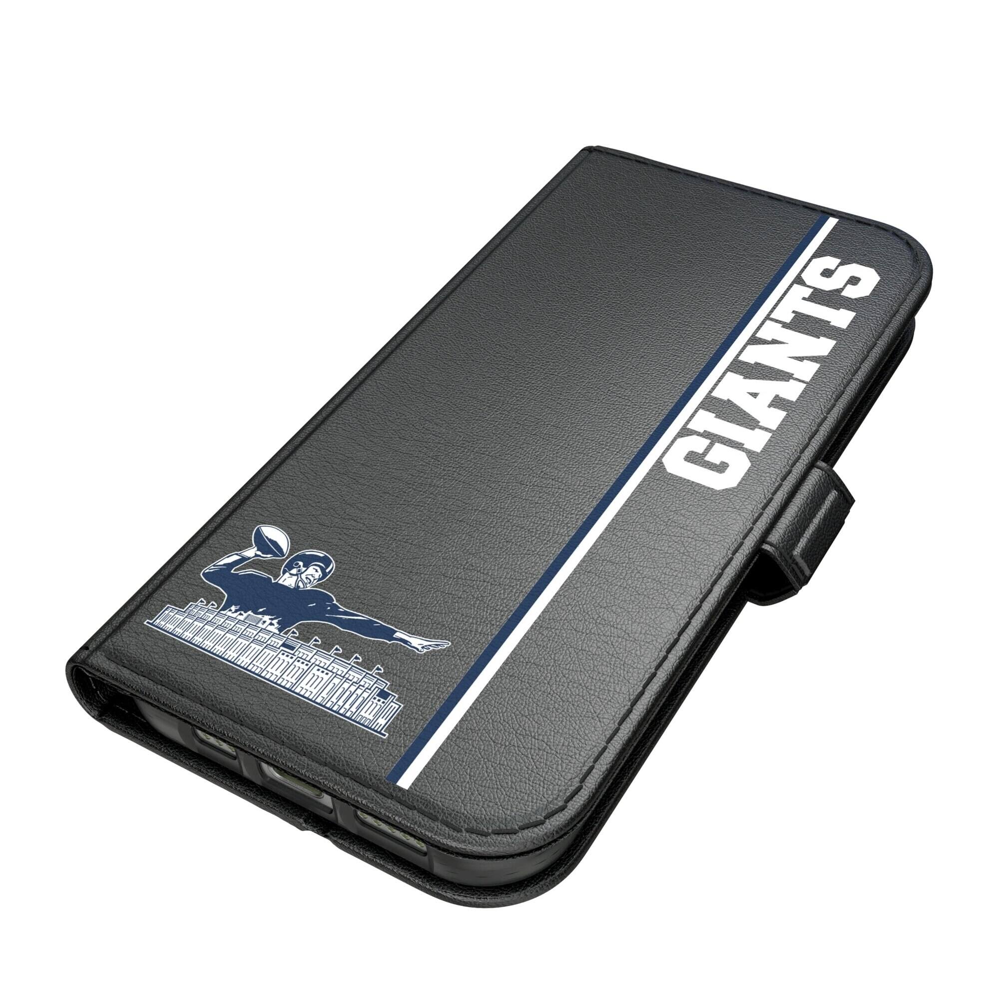 Alt View 1. Keyscaper - New York Giants iPhone Folio 2.0 Case - 17 Pro Max - Black.