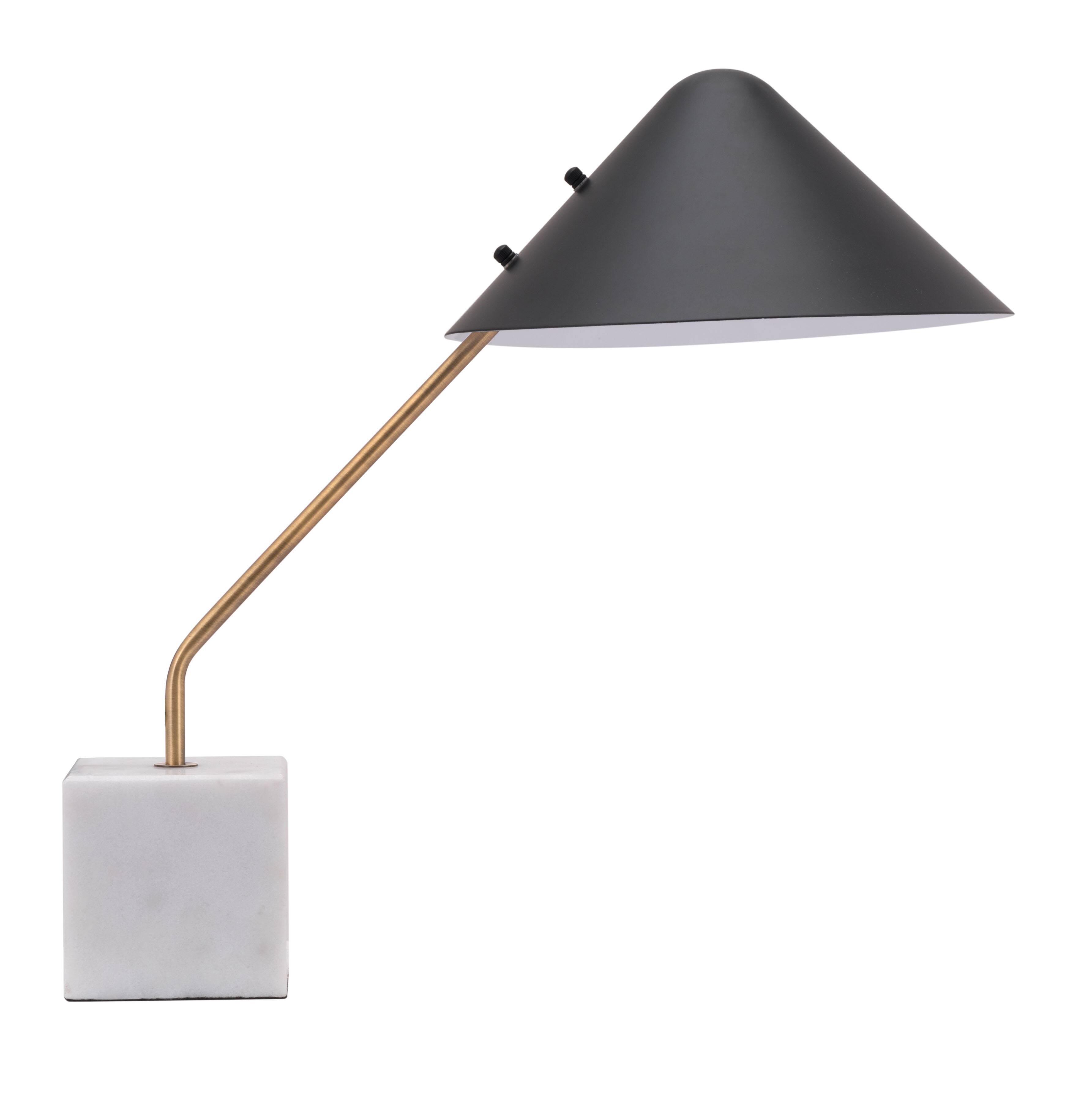 Back. Hivvago - Pike Table Lamp Black & White - Black & White.