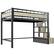 Alt View 4. KERDOM - Loft Bed with Stair & Storage Twin Size, Heavy Duty Metal Loft Bed Frame Large Under Bed Space for Apt, Space Saving - Bed Frame Only.