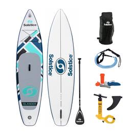 Solstice - Watersports Islander 11 Foot Inflatable Stand-Up Paddle Board Kit - Teal