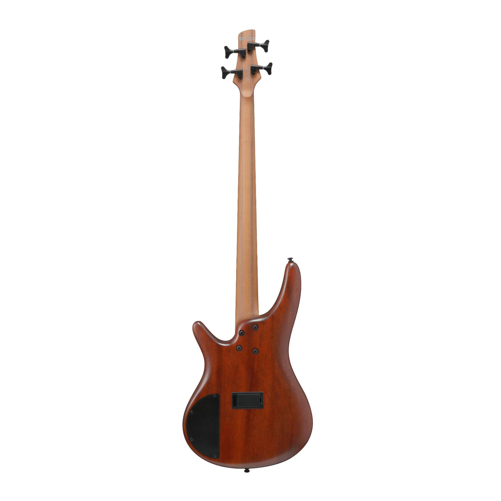 Angle. Ibanez - Ibanez SR500AMHL SR Standard 4str Electric Bass - Mahogany Brown Burst Low Gloss.