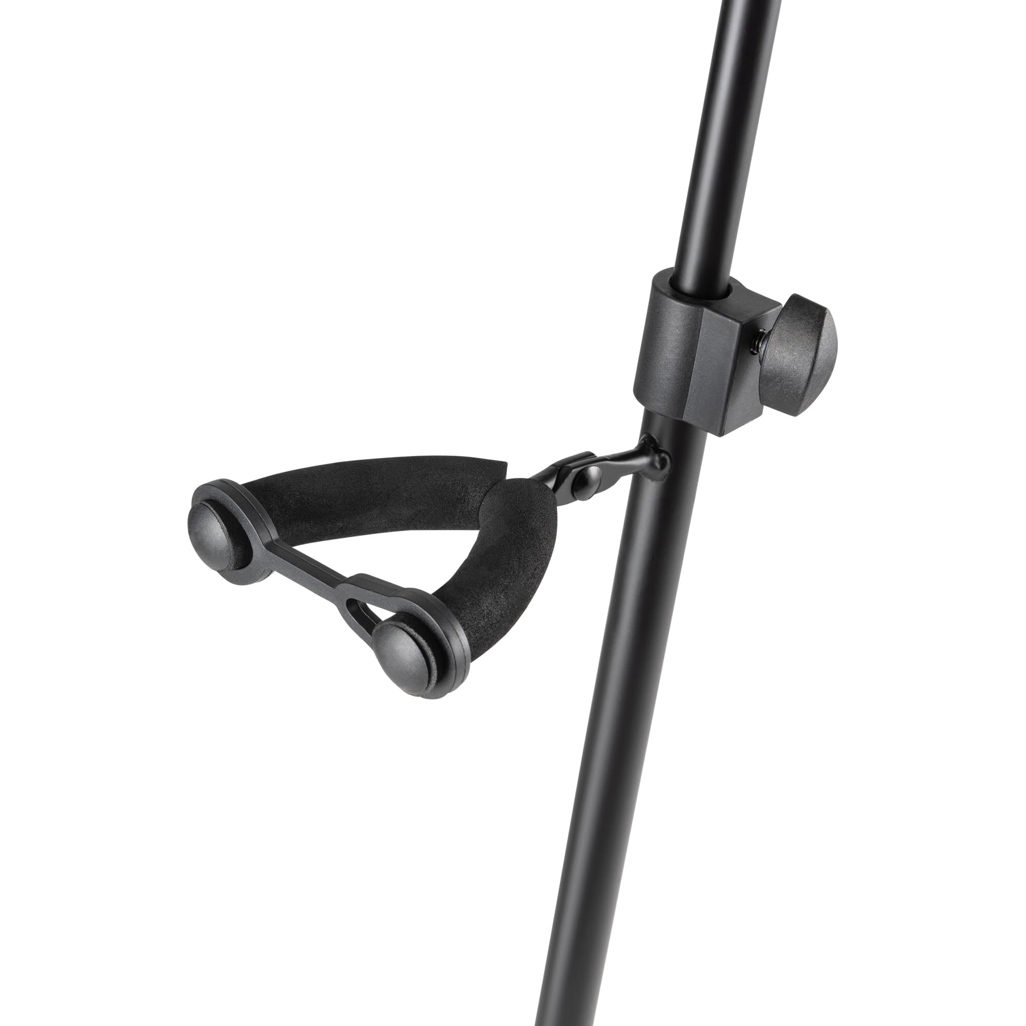Alt View 4. On Stage Stands - OnStage Viola/Violin Stand with Bow Holder Foldable Orchestral Strings Accessories-Head Protection Lock&Bow - Black.