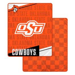 Pegasus - Oklahoma State Cowboys 60" x 70" Diagonal Ghost Checkered Double-Sided Blanket - Multicolor