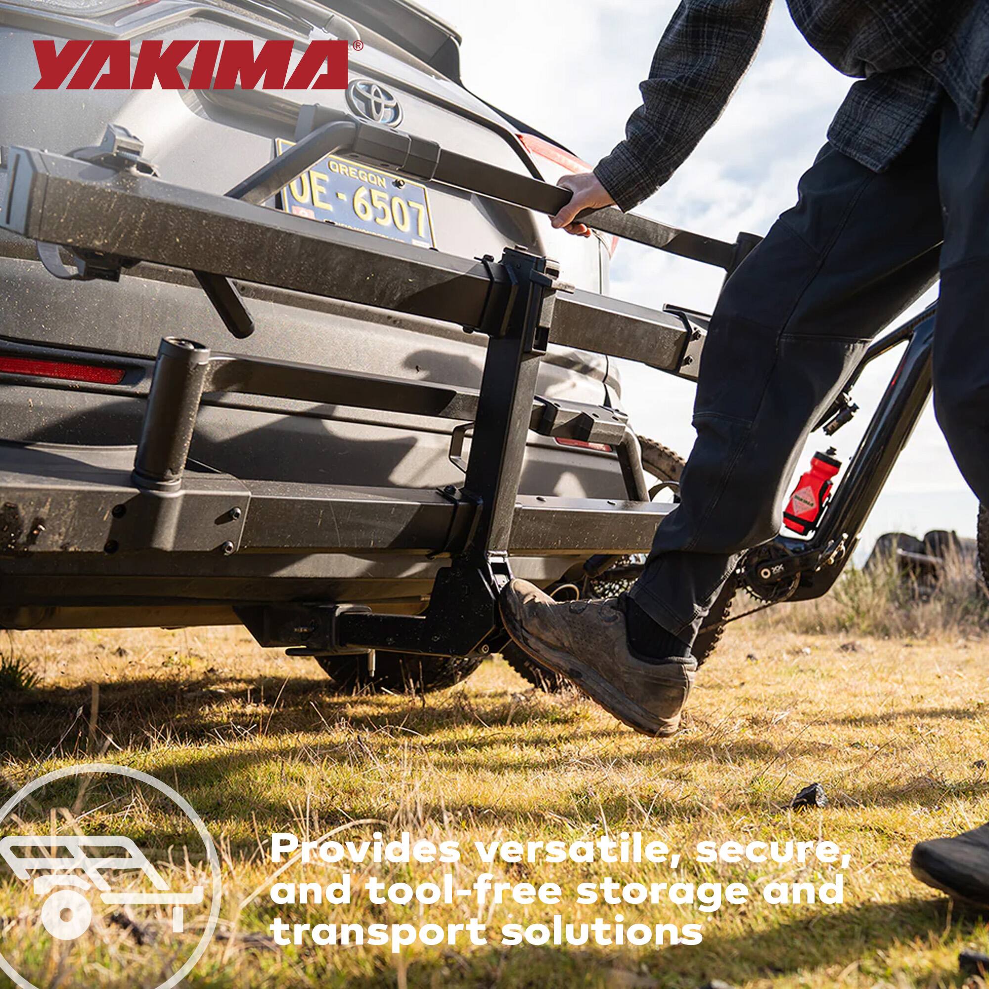 YAKIMA C JE OREGON JE-6507

Provides versatile, secure, and tool-free storage and transport solutions