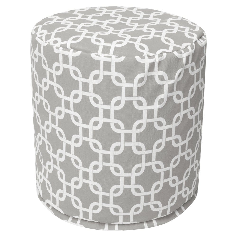 Majestic Home - Pouf Links - Gray