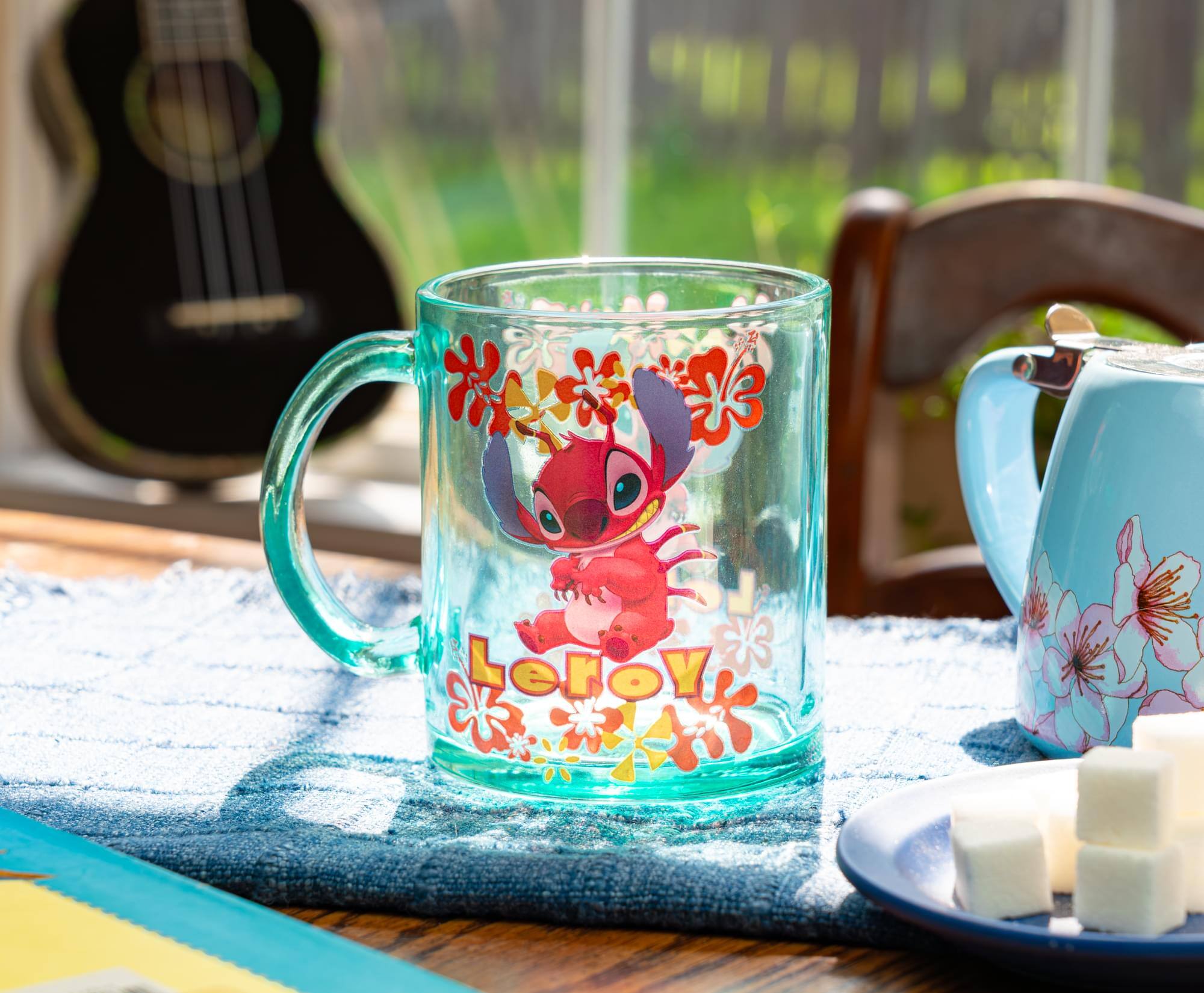 Alt View 5. Disney - Disney Lilo & Stitch Leroy Glass Mug | Holds 18 Ounces - Multi-Colored.