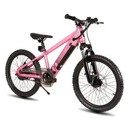 JOYSTAR - Glidex 20 Inch Kids Electric Bike for Boys Girls Ages 6+, 15.5MPH Max Speed Electric Bicycle - Pink