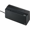 Front. APC - Back-UPS, 650VA/360W, Tower/Wall Mount, 7 Outlets, LED Indicator, USB-A port - Black.