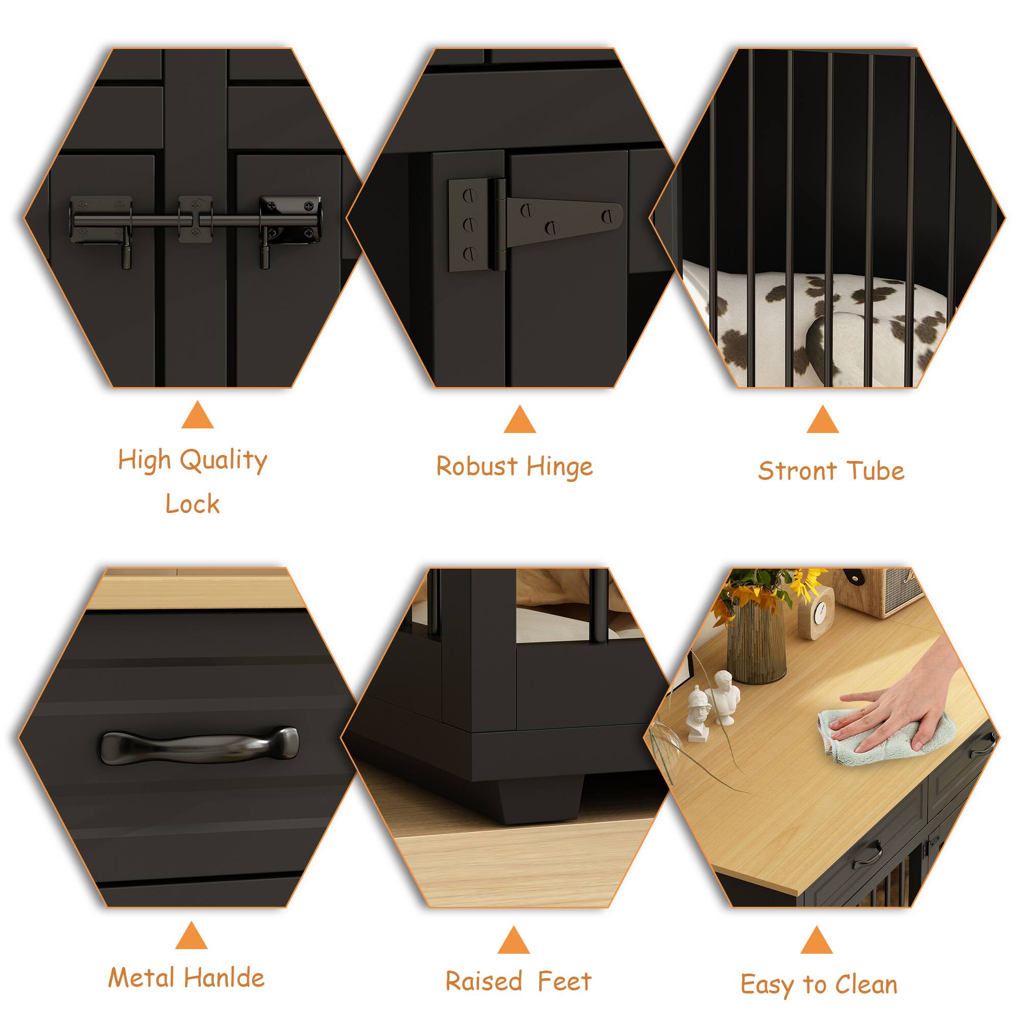 - High Quality Lock
- Robust Hinge
- Strong Tube
- Metal Handle
- Raised Feet
- Easy to Clean