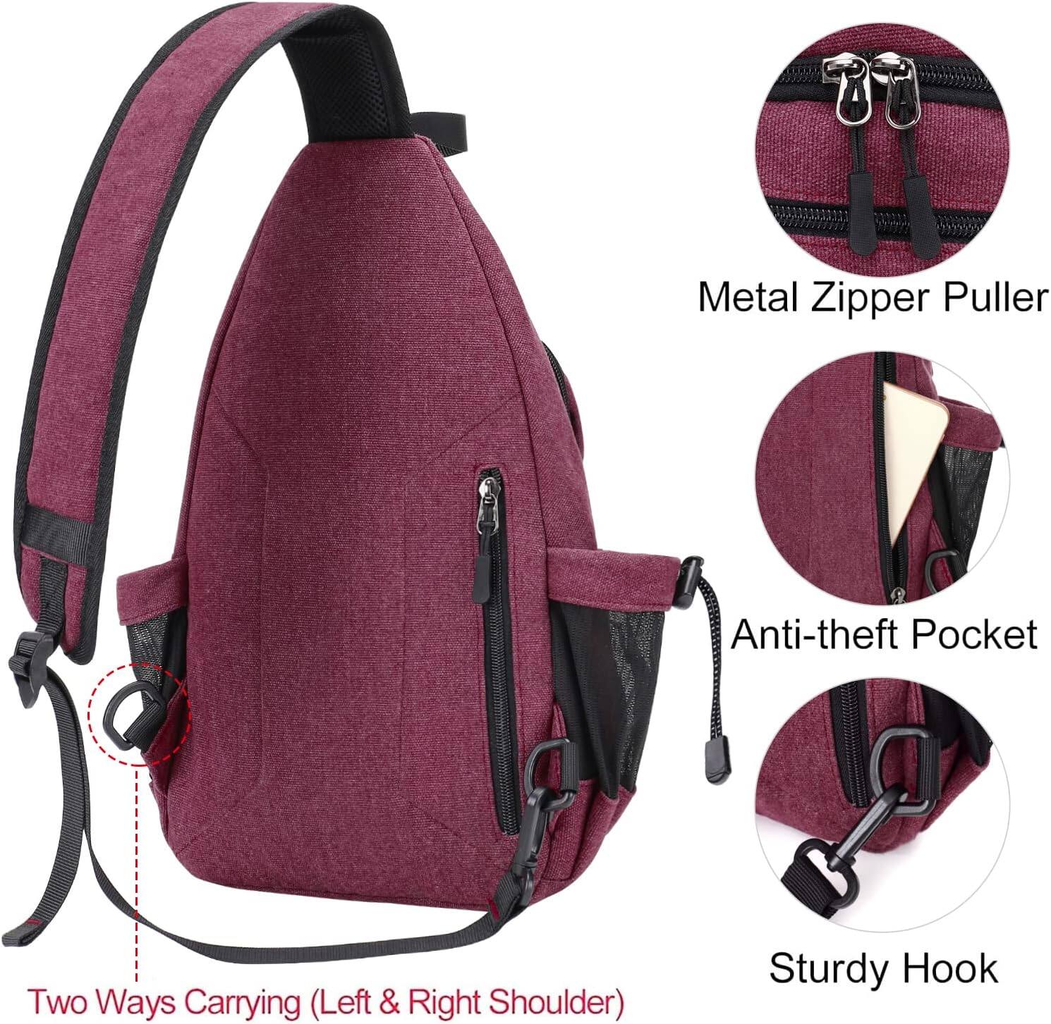 Metal Zipper Puller  
Anti-theft Pocket  
Two Ways Carrying (Left & Right Shoulder)  
Sturdy Hook