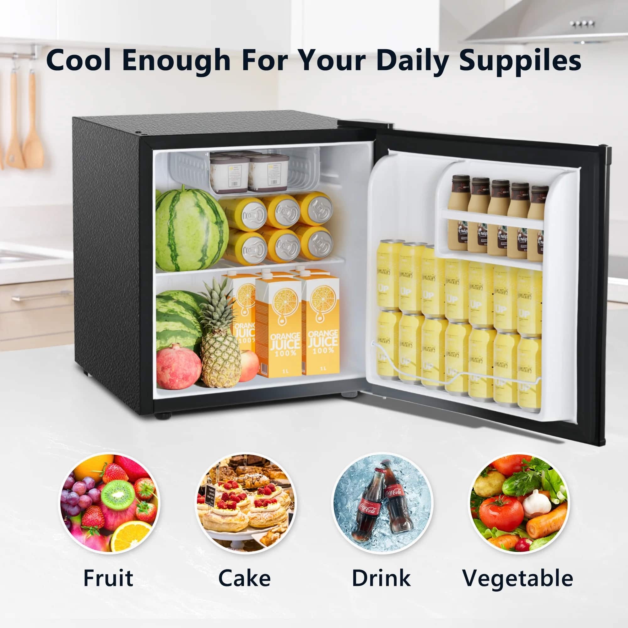 Cool Enough For Your Daily Supplies
Fruit
Cake
Drink
Vegetable