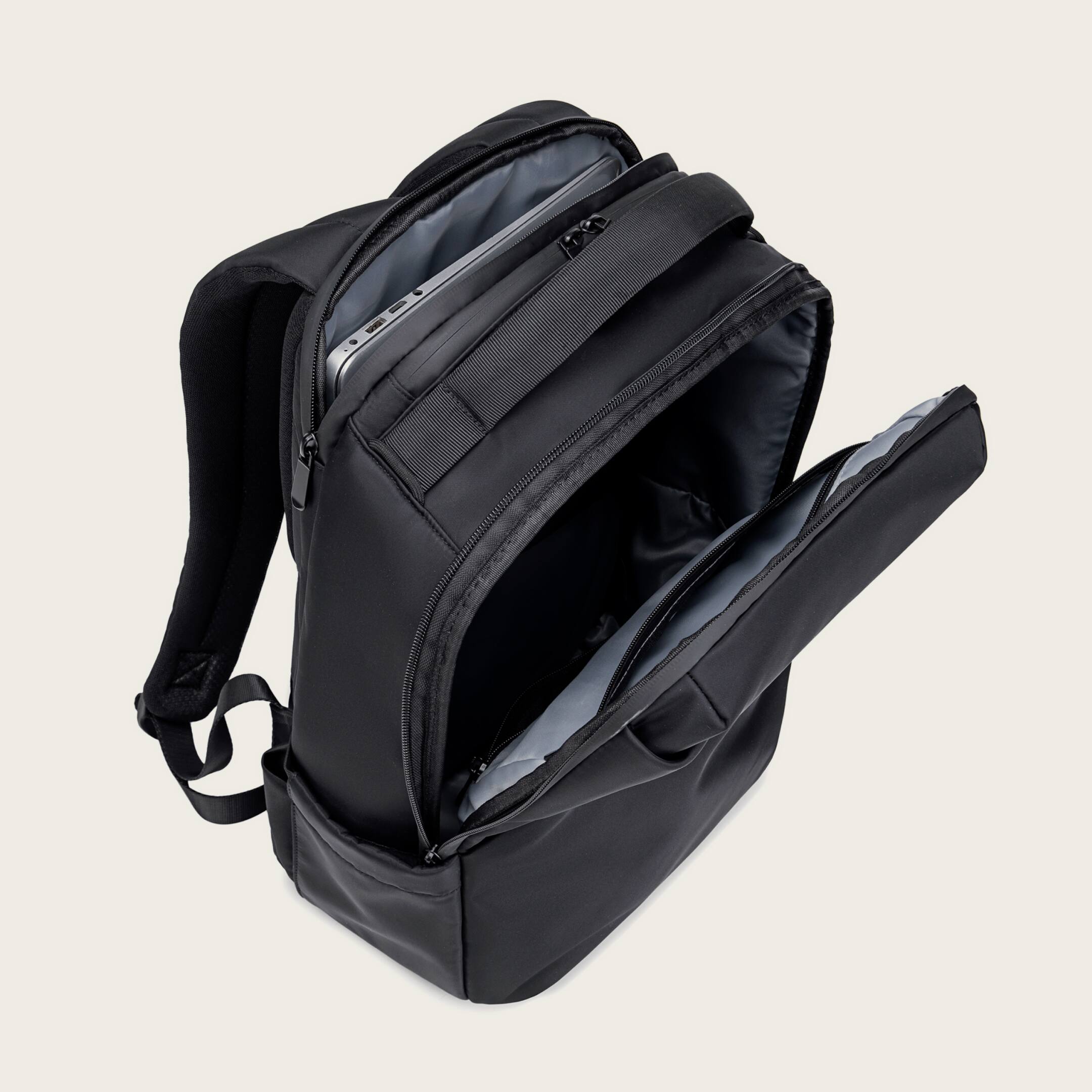 Alt View 8. Lux & Nyx - Lux & Nyx - Origami 16" Laptop Backpack - Black - Black.