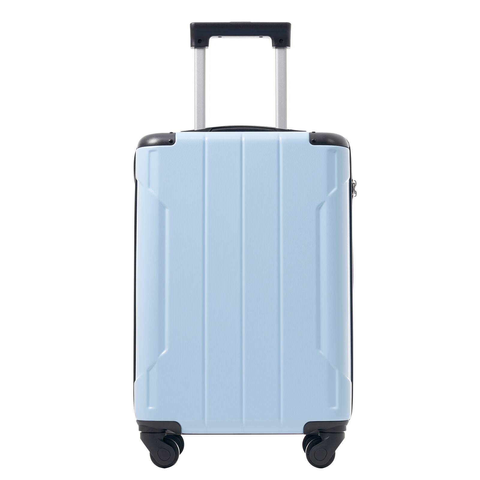 Alt View 3. Loheer - Loheer 20 Inch Carry On Luggage Skyblue Hardshell Suitcase with Spinner Wheels and TSA Lock ABS Hard Case - Sky Blue.