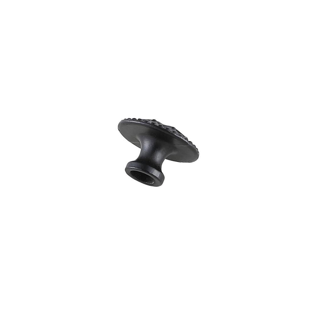 Left. Elegant Decor - Corio 0.9" Diameter Matte Black Mushroom Knob Multipack (Set of 10) - Matte Black.