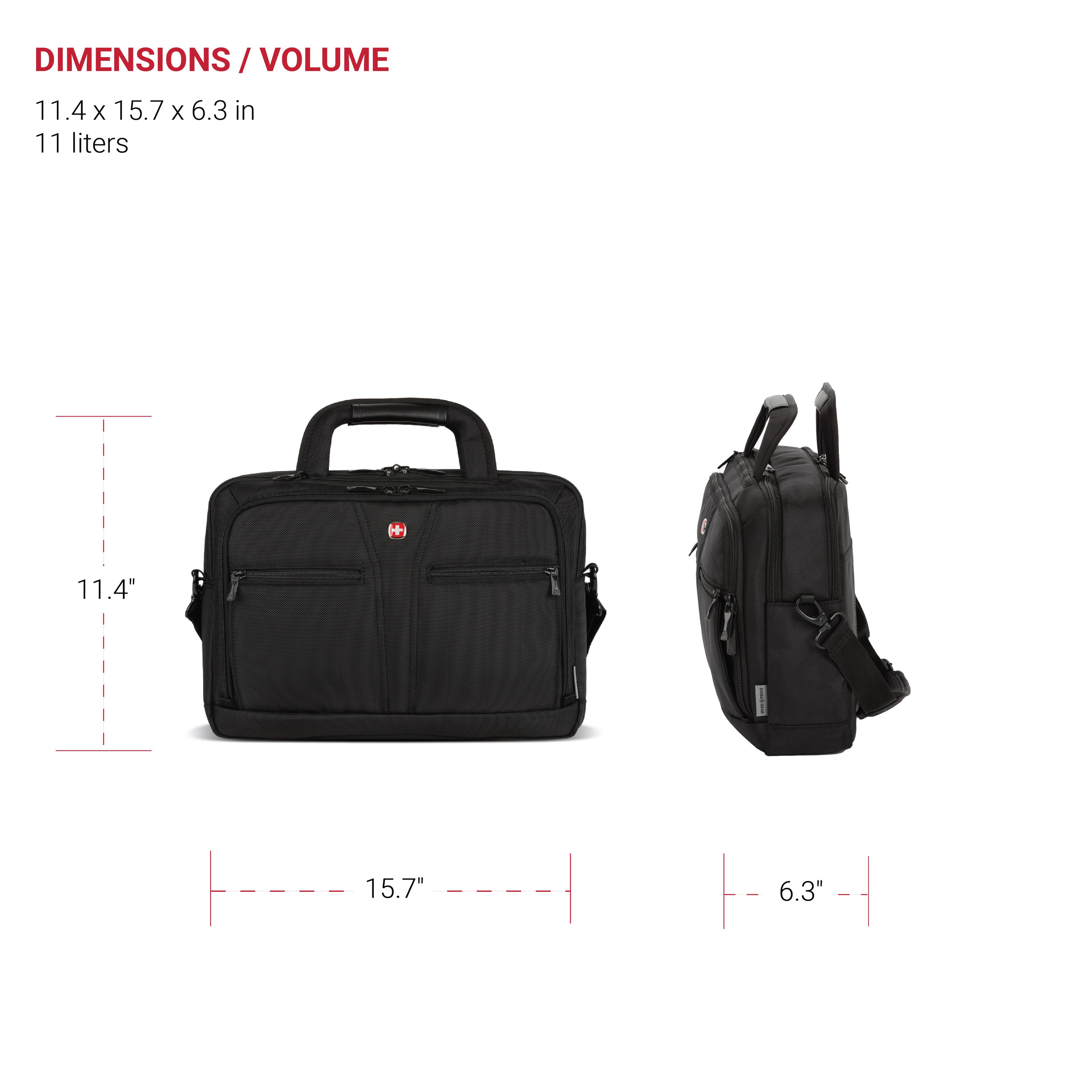 DIMENSIONS / VOLUME: 11.4 x 15.7 x 6.3 in / 11 liters + 11.4" 15.7" 6.3"