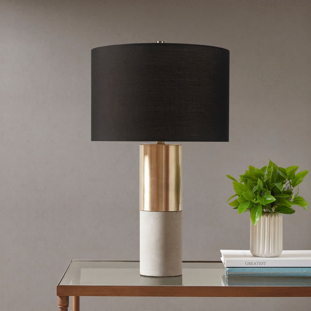 Alt View 1. Luckbyte - Concrete Table Lamp.