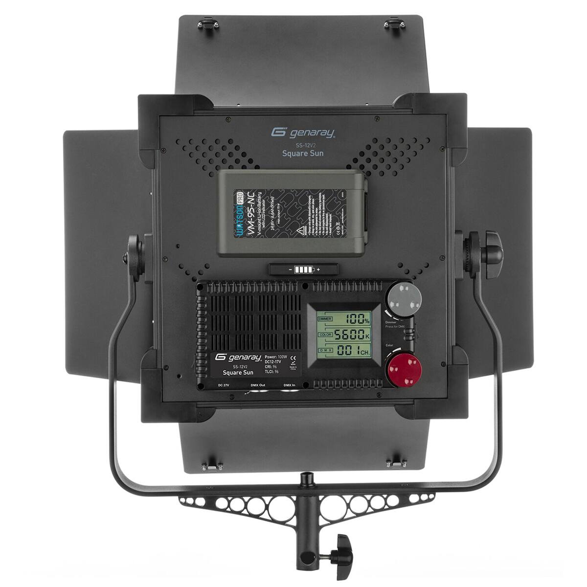 PRO WATSON  
VM-95-NC  
genaray SS-12V2 Square Sun  
genaray, Power 100W CE DC13-17V SS-1210 CRI.96 Square Sun TLD: %  
COMMER 100 DOLOR 5600 DMX 00 CH.  
x Color  
DC 2N  
DXX Out  
ONEXIN  
60
