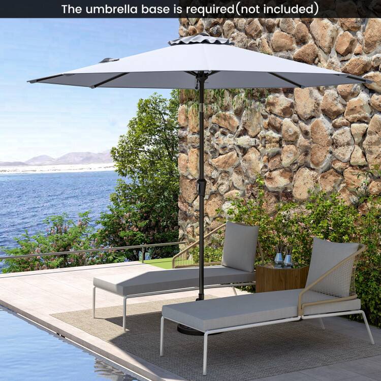 The umbrella base is required (not included)