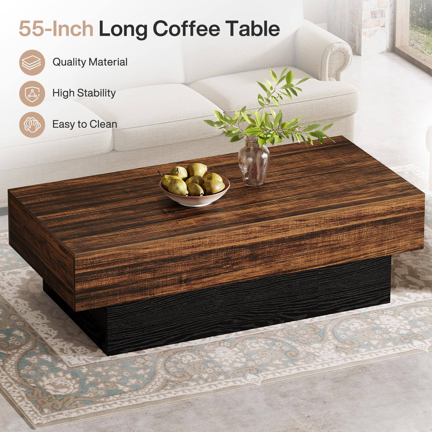 55-Inch Long Coffee Table

- Quality Material
- High Stability
- Easy to Clean