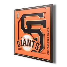 YouTheFan - San Francisco Giants 12'' x 12'' 3D Logo Wall Art - Multicolor