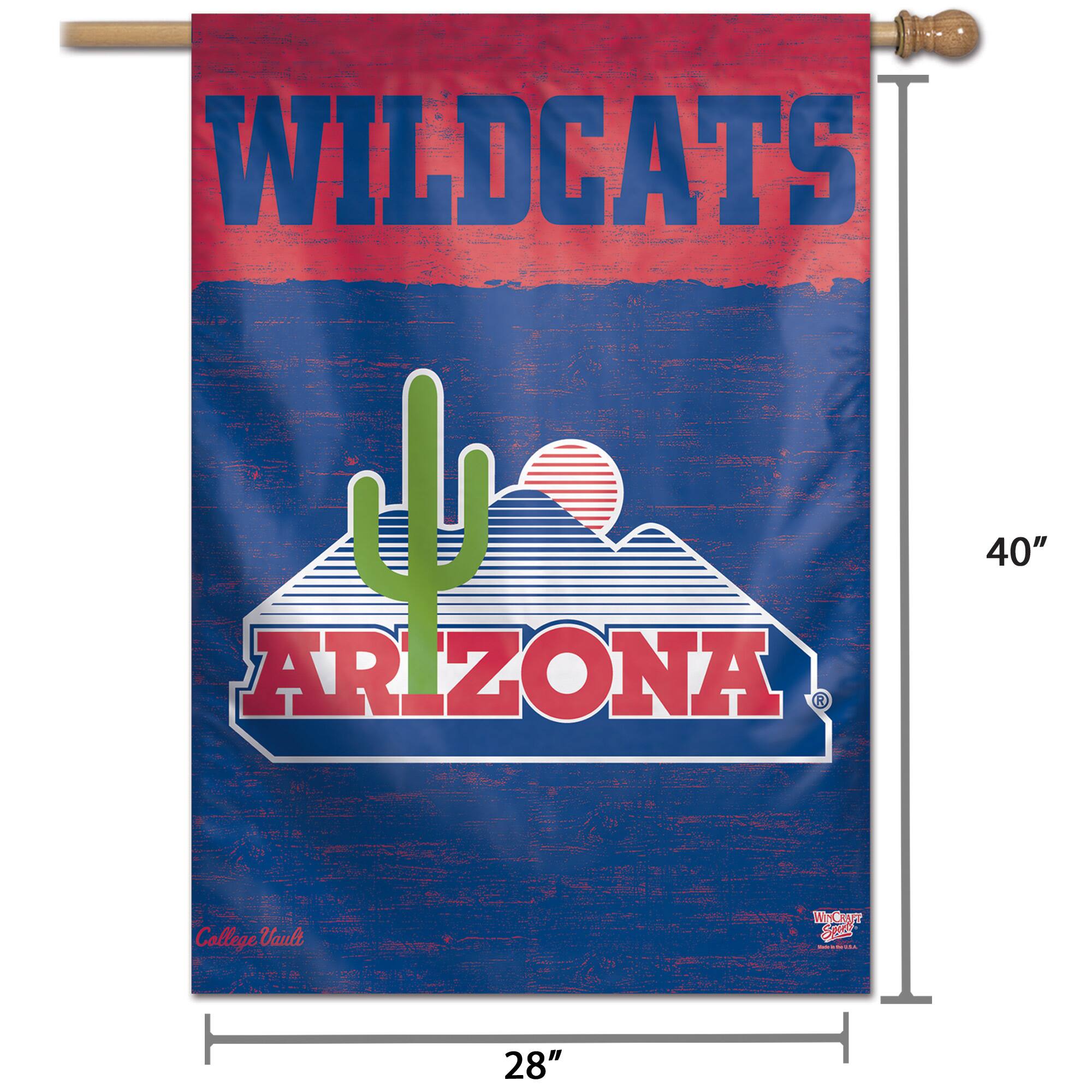 WILDCATS  
ARIZONA  

College Vault  
Wildcat Sports  

40"  
28"