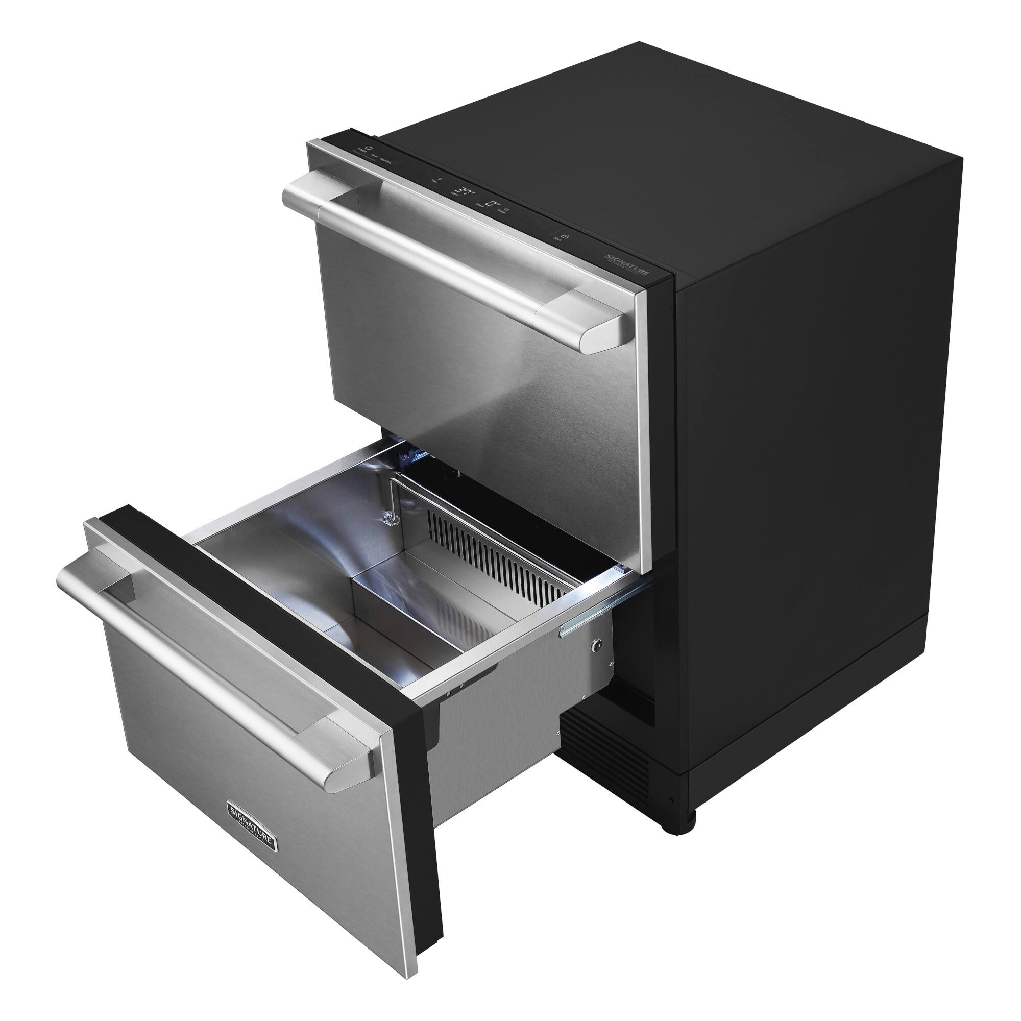 Alt View 10. SKS - 24 in Wide 3.4 Cu. Ft. Built-in Undercounter Convertible Refrigerator/Freezer Drawers - Custom Panel Ready.
