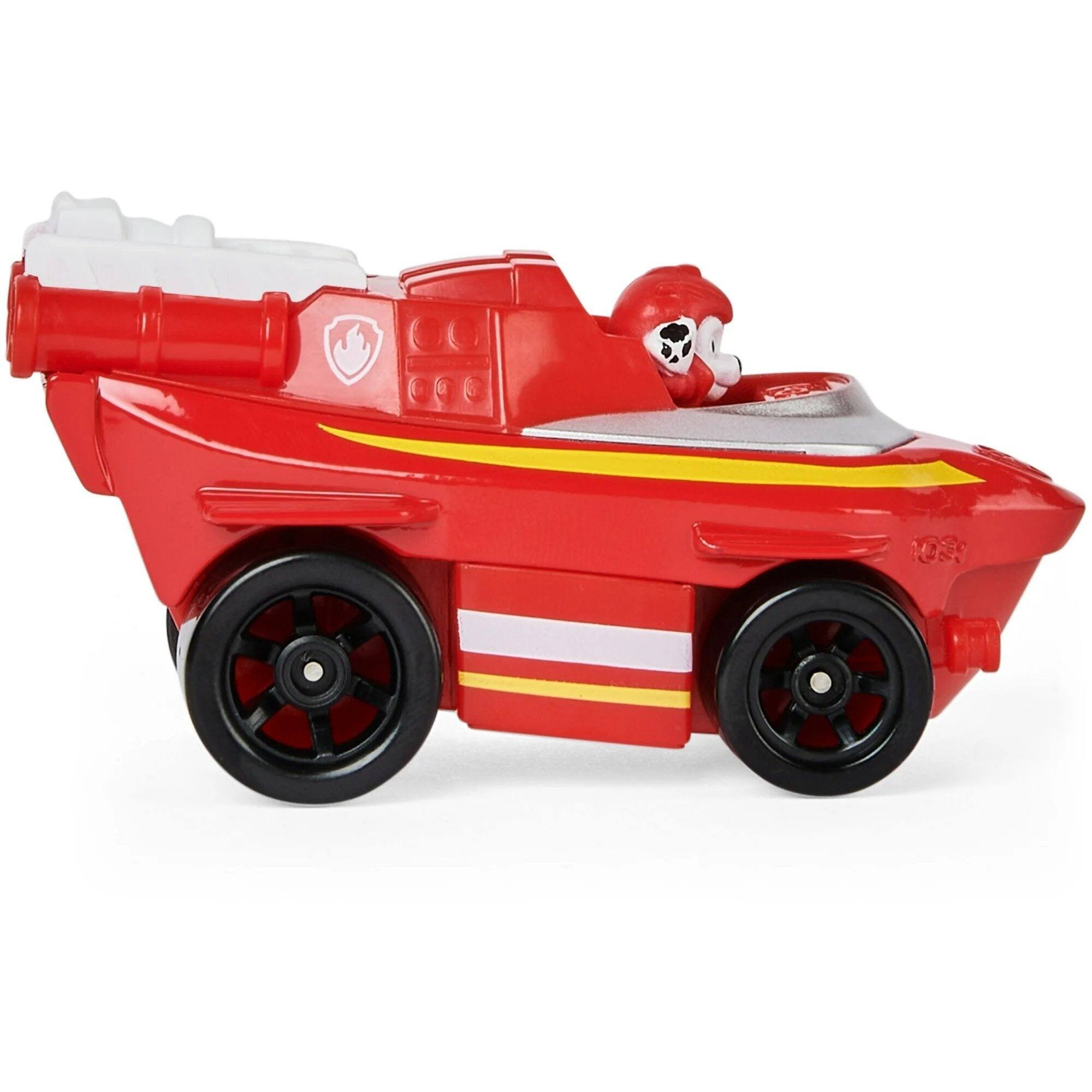 Back. Paw Patrol - PAW Patrol True Metal Aqua Pups Marshall 1:55 Die-Cast Rescue Vehicle with Working Wheels for Ages 3+ - Red.