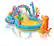 Front. Intex - 11ft x 7.5ft x 44in Dinoland Kids’ Inflatable Pool - Multi.