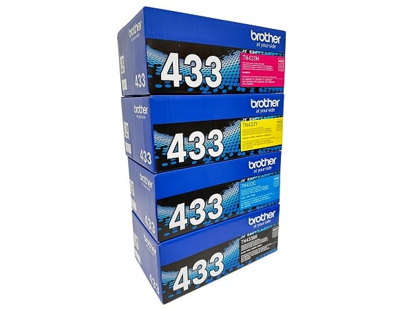 Brother - TN433 Complete 4-Pack Toner Set