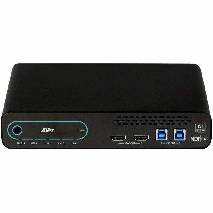 STATUS USB 1 USB 2 LAN 1 LAN 2 RESET HDMI OUT 1 HDMI OUT 2 USB OUT 1 USB OUT 2 AI TRACKING NDI HX