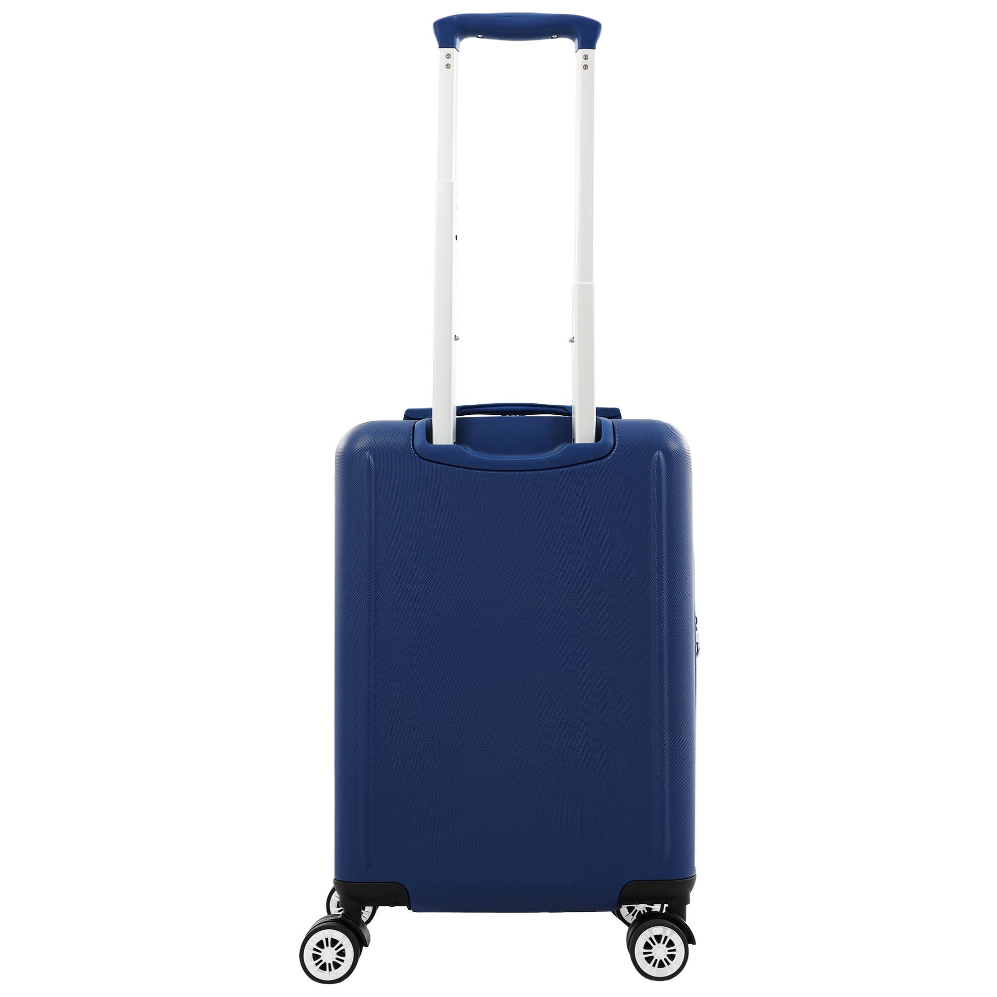 Back. Tommy Bahama - 21.5" Carry-On Hardside Spinner Luggage with 3D Pineapple - Blue.