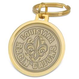 Jardine - Louisiana Ragin' Cajuns Team Logo Split-Wire Key Ring - Gold