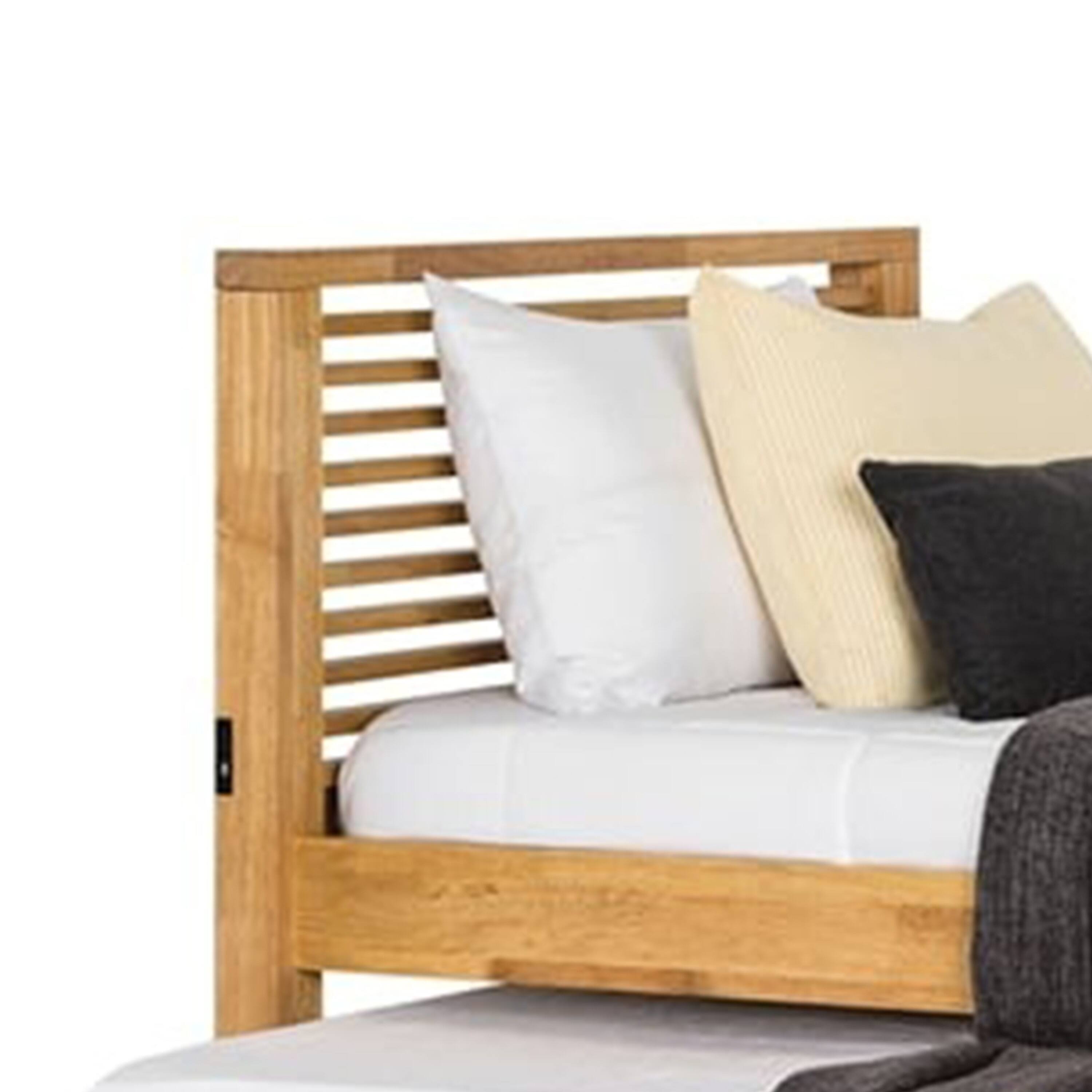 Alt View 2. Manhattan Lane - Dilu Twin Size Captain Bed with Storage Trundle, Light Oak Brown - Light Oak Brown.